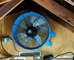 attic fan services with installed attic ventilation fan system in Spokane, WA